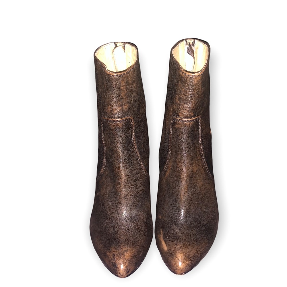 Frye Regina wedge women’s boots size 5.5 leather zipper wedges booties